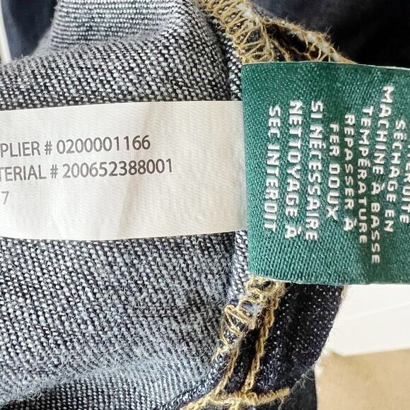 Lauren Ralph Lauren Denim V-Neck Collared Shift Dress Blue XXL | Classic Jean - Picture 8 of 11